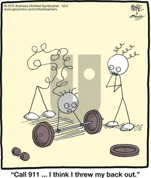 In the Bleachers on Monday December 4, 2017 Comic Strip