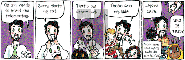 Breaking Cat News on Wednesday April 22, 2020 Comic Strip