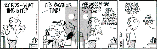 FoxTrot on Monday August 8, 1988 Comic Strip