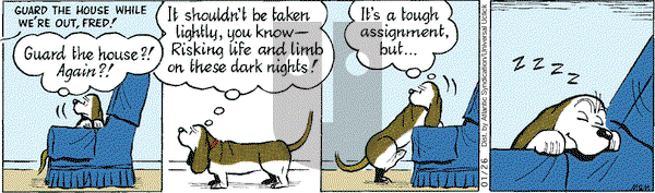 Fred Basset on Tuesday January 26, 2010 Comic Strip