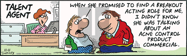 Frank and Ernest on Wednesday November 11, 2020 Comic Strip