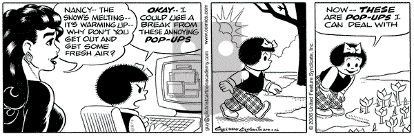 Nancy on Saturday April 1, 2006 Comic Strip