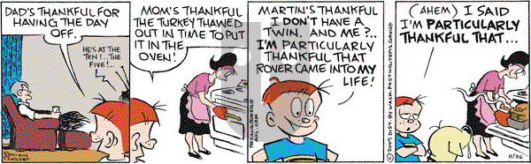 Red and Rover on Thursday November 26, 2009 Comic Strip