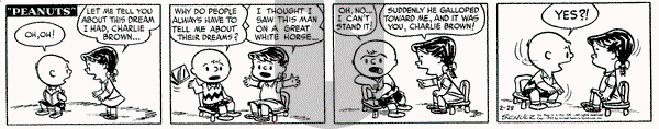 Peanuts on Thursday February 28, 1952 Comic Strip