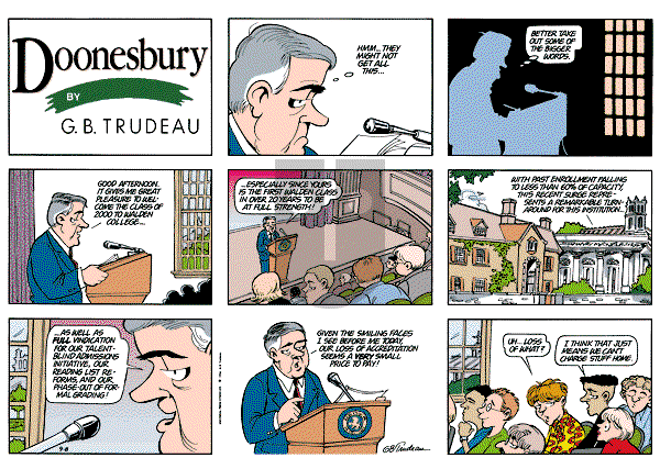Doonesbury - Sunday September 8, 1996 Comic Strip