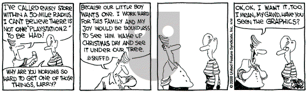 The Buckets on Tuesday November 28, 2000 Comic Strip