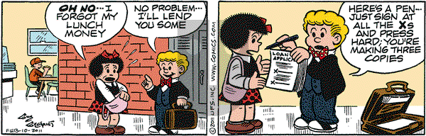 Nancy on Thursday February 10, 2011 Comic Strip
