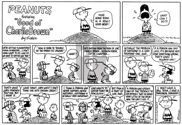 Peanuts on Sunday September 17, 1967 Comic Strip