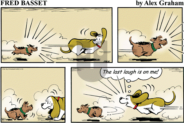 Fred Basset on Sunday January 15, 2012 Comic Strip