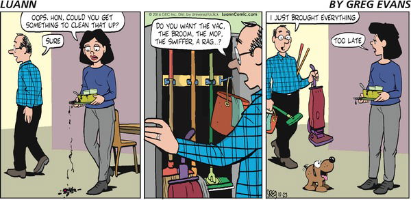 Luann on Sunday October 23, 2016 Comic Strip