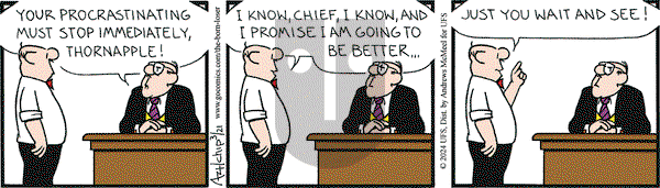 The Born Loser on Thursday March 21, 2024 Comic Strip