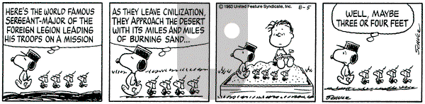 Peanuts on Friday August 5, 1983 Comic Strip