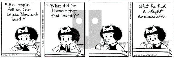 Nancy on Tuesday December 4, 2007 Comic Strip