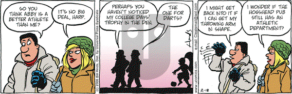 Cleats on Saturday February 18, 2006 Comic Strip