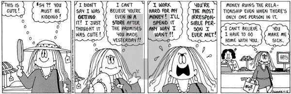 Cathy Classics on Tuesday April 18, 1995 Comic Strip