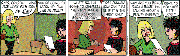 Luann on Monday February 21, 2011 Comic Strip