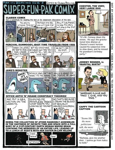 Tom the Dancing Bug on Monday September 7, 2020 Comic Strip