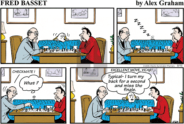 Fred Basset on Sunday May 15, 2005 Comic Strip