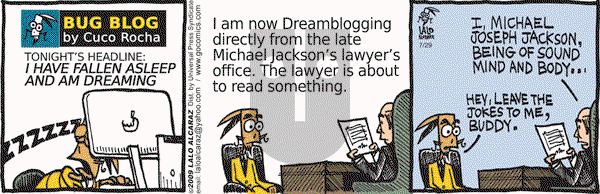 La Cucaracha on Wednesday July 29, 2009 Comic Strip