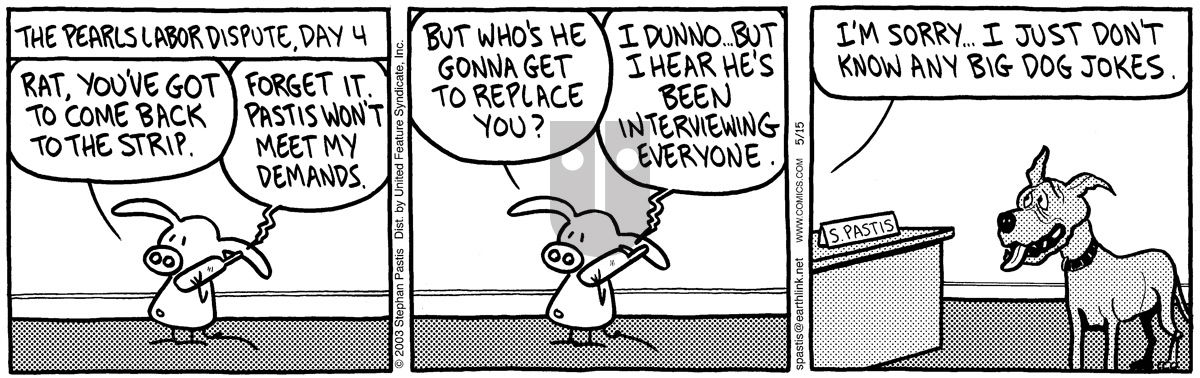 Pearls Before Swine - Thursday May 15, 2003 Comic Strip