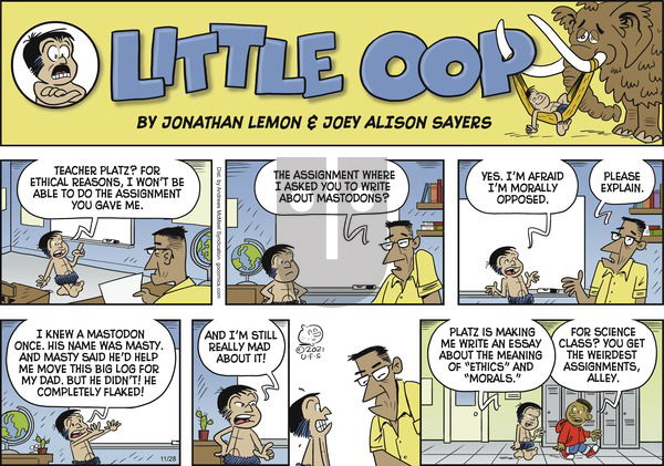 Alley Oop - Sunday November 28, 2021 Comic Strip