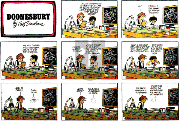 Doonesbury on Sunday November 23, 1980 Comic Strip
