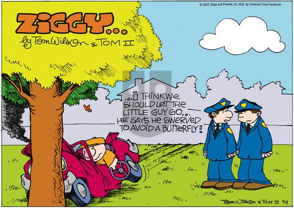 Ziggy on Sunday September 4, 2005 Comic Strip