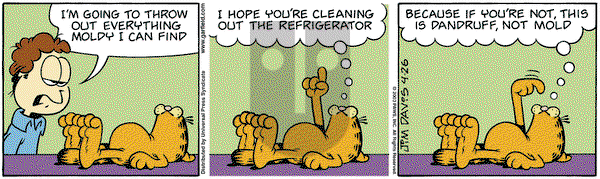 Garfield on Saturday April 26, 2003 Comic Strip