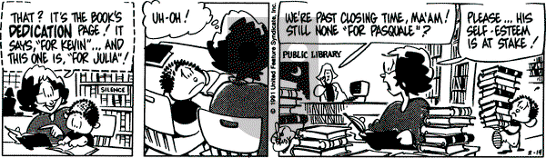 Rose is Rose on Thursday February 14, 1991 Comic Strip