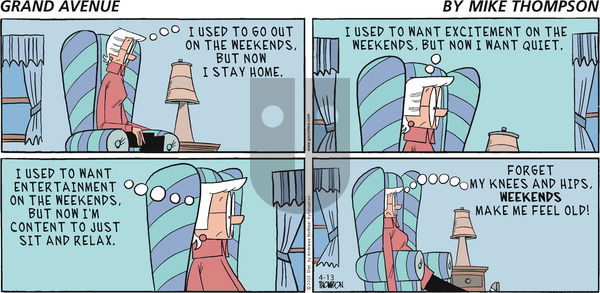 Grand Avenue on Sunday April 13, 2025 Comic Strip