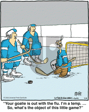 In the Bleachers on Thursday January 4, 2007 Comic Strip