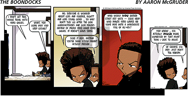The Boondocks on Sunday June 22, 2008 Comic Strip