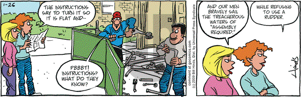 Cleats on Thursday March 5, 2009 Comic Strip
