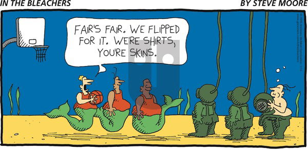 In the Bleachers on Sunday January 14, 2018 Comic Strip