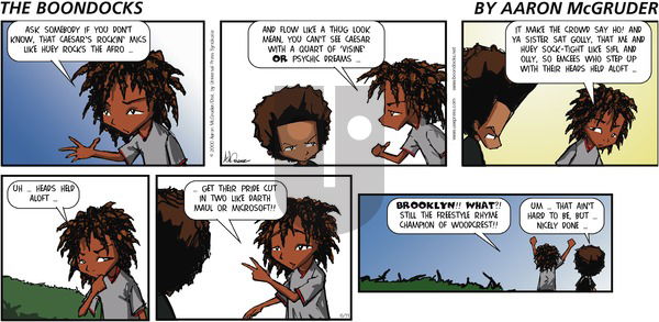 The Boondocks on Sunday June 11, 2000 Comic Strip