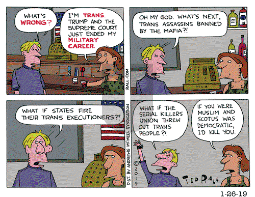 Ted Rall on Saturday January 26, 2019 Comic Strip