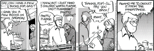 For Better or For Worse on Tuesday November 10, 1998 Comic Strip