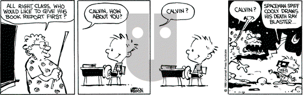Calvin and Hobbes on Monday January 6, 1986 Comic Strip