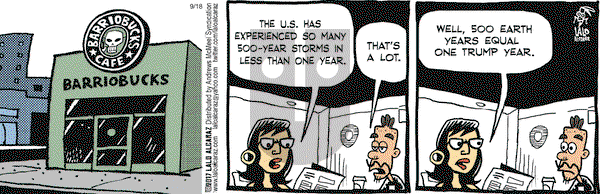 La Cucaracha on Monday September 18, 2017 Comic Strip