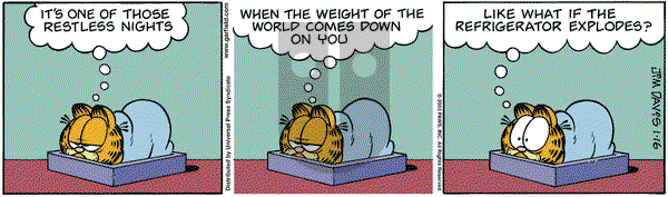 Garfield - Thursday January 16, 2003 Comic Strip