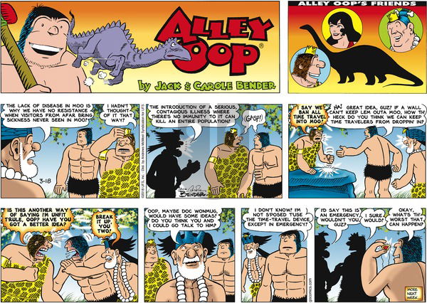 Alley Oop on Sunday March 18, 2018 Comic Strip