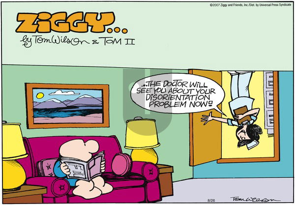 Ziggy on Sunday August 26, 2007 Comic Strip