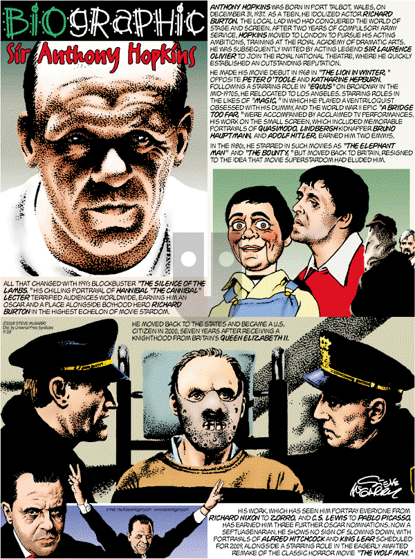 Biographic on Sunday September 28, 2008 Comic Strip