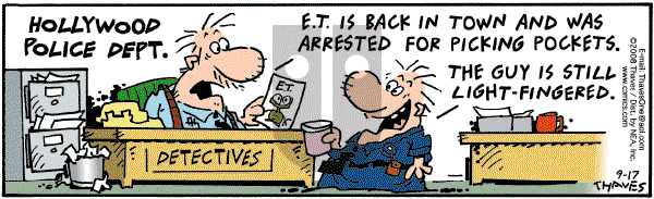 Frank and Ernest - Wednesday September 17, 2008 Comic Strip
