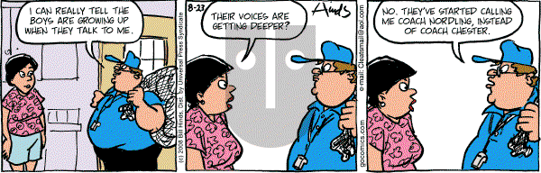 Cleats - Saturday August 23, 2008 Comic Strip
