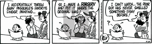 Rose is Rose on Thursday April 24, 1986 Comic Strip