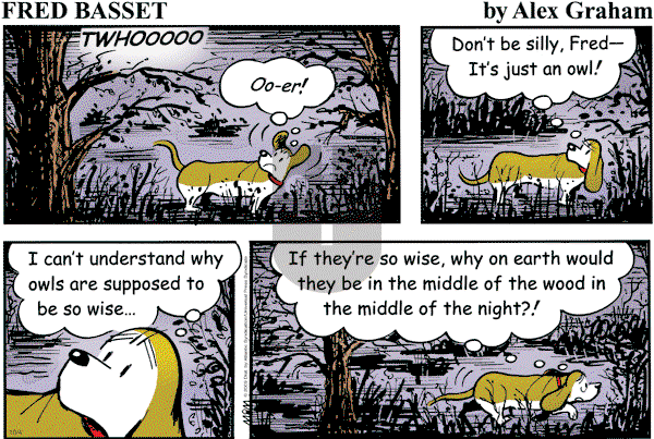 Fred Basset on Sunday October 4, 2009 Comic Strip