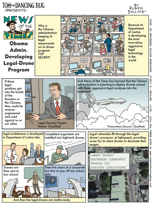 Tom the Dancing Bug on Friday February 15, 2013 Comic Strip