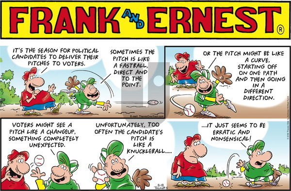 Frank and Ernest on Sunday August 18, 2019 Comic Strip