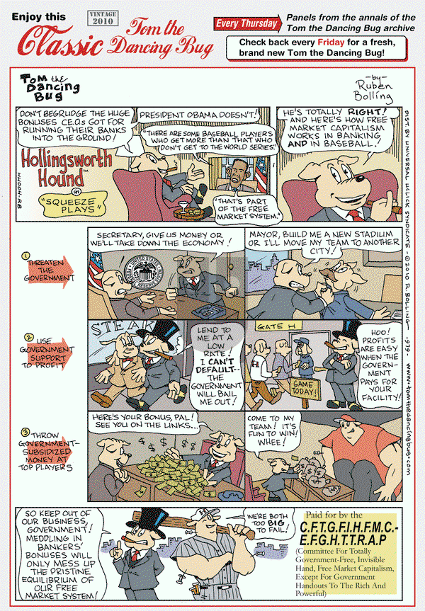 Tom the Dancing Bug on Thursday August 13, 2015 Comic Strip